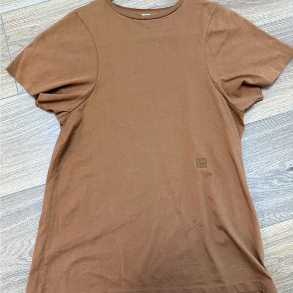 Toteme Brown Short Sleeve Tee - Picture 1 of 4